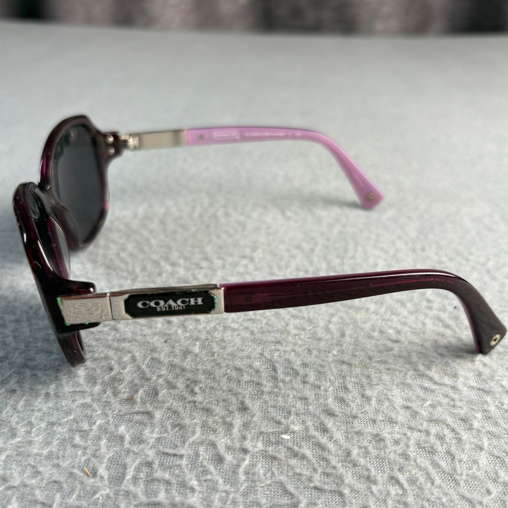 Coach Annette HC 8039 Sunglasses Purple Burgundy Rectangle 5043/68 57-15-130